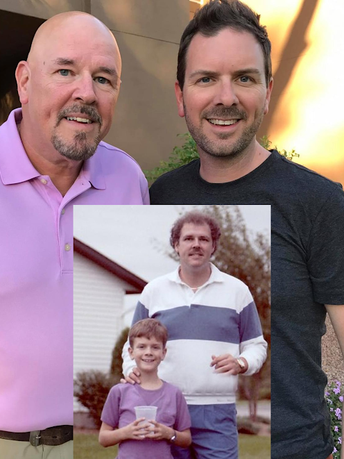 Ryan Thomas and his father